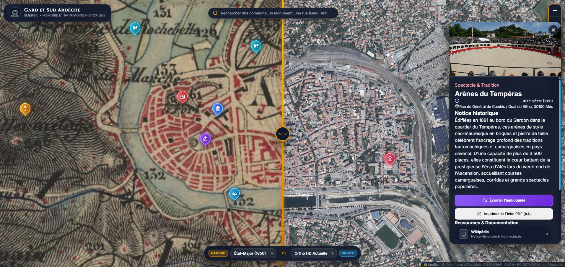 Démonstrateur Carte Historique Alès